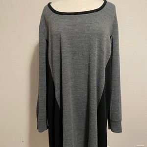 Layne Bryant Dress Sweater Plus Size 26/28 Women’s Grey And Black